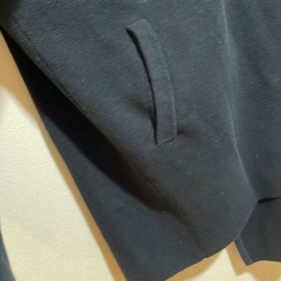 J. Crew Vanessa Sweater Jacket Black Cardigan Open Front Pockets Small AC819 - Picture 6 of 11